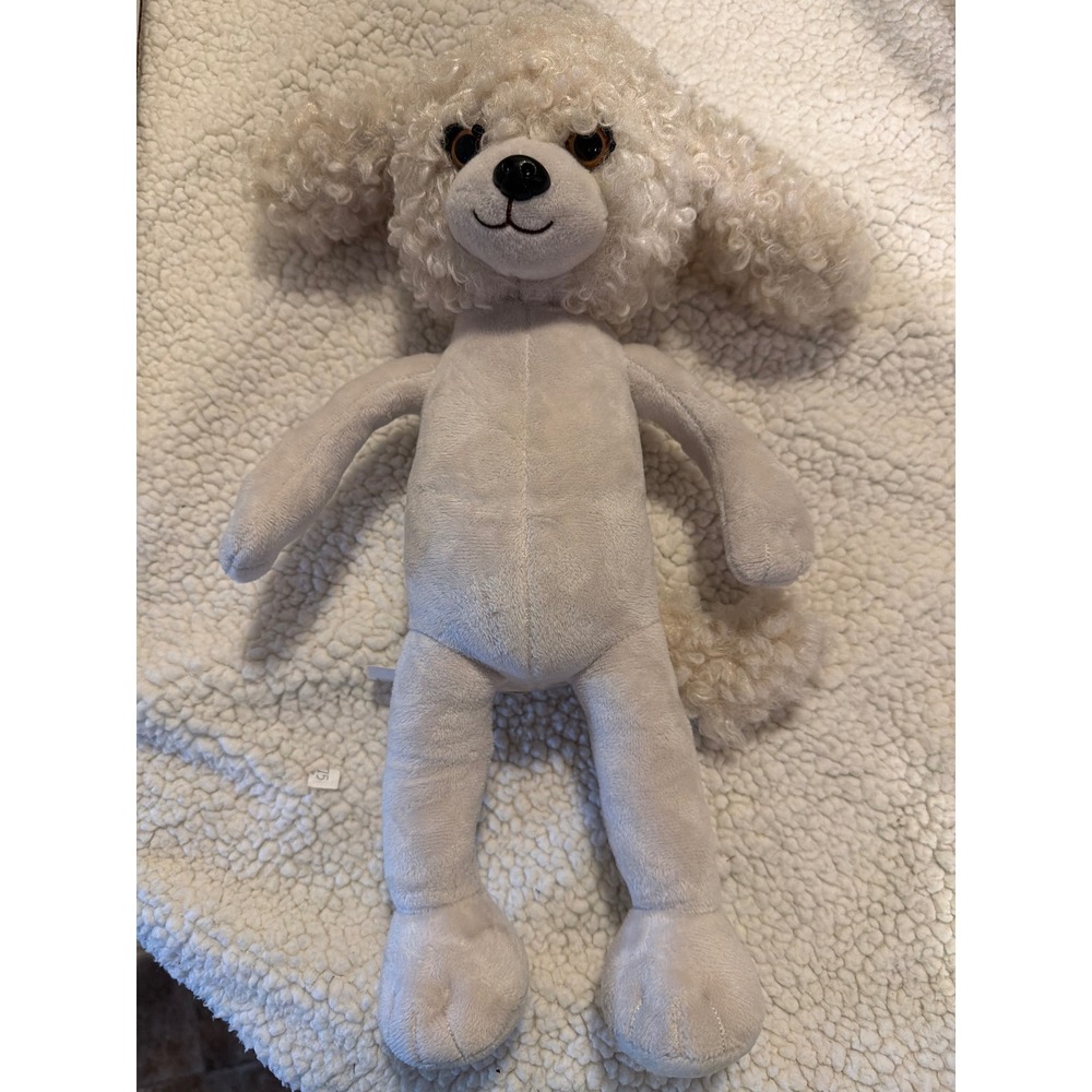 Sunny‎ Days Entertainment Cream Poodle Plush Stuffed Animal Dog WC Logo 20 inch